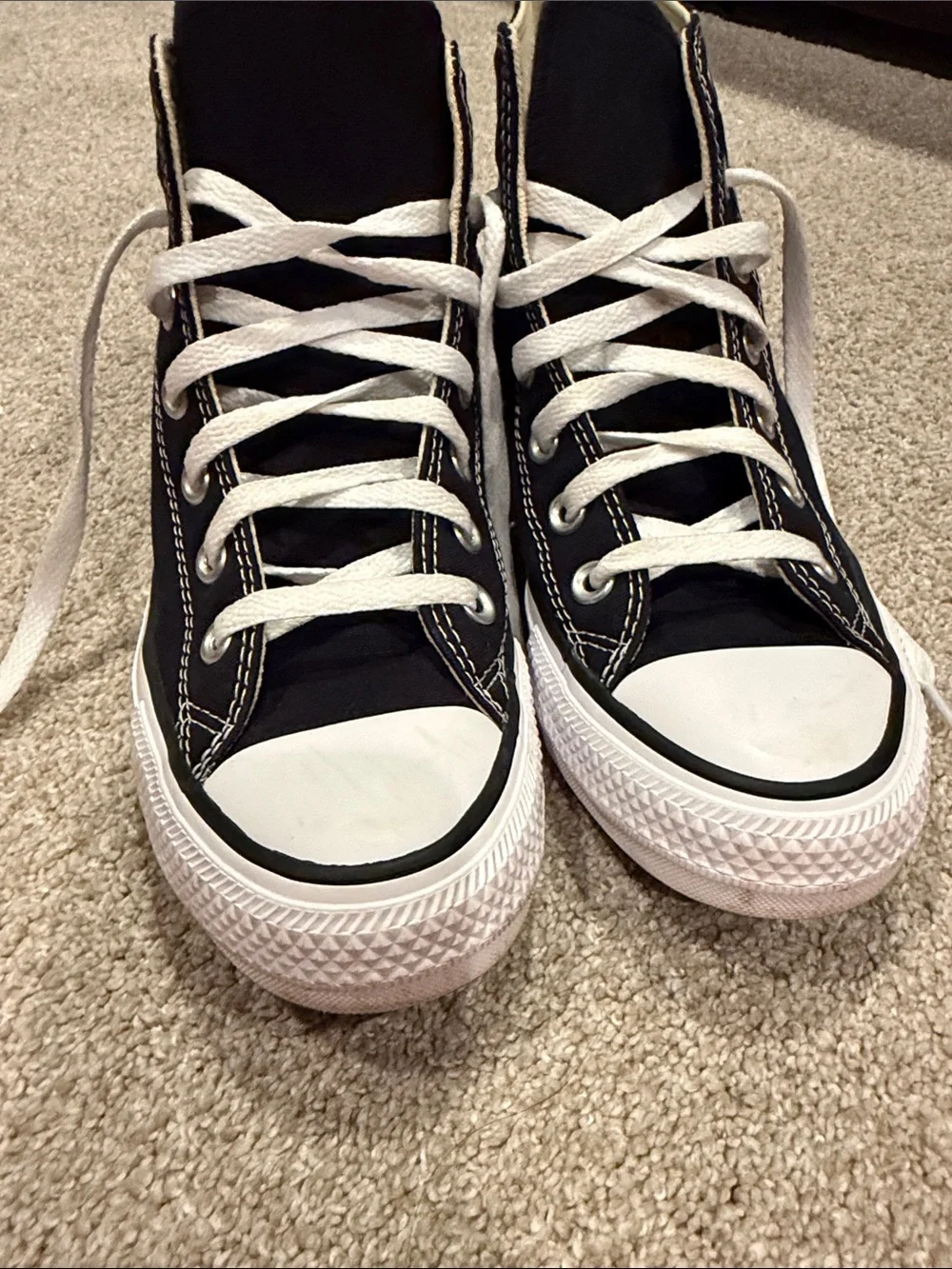 Converse Black & White Chuck Taylor High Top Sneakers - Picture 5 of 5